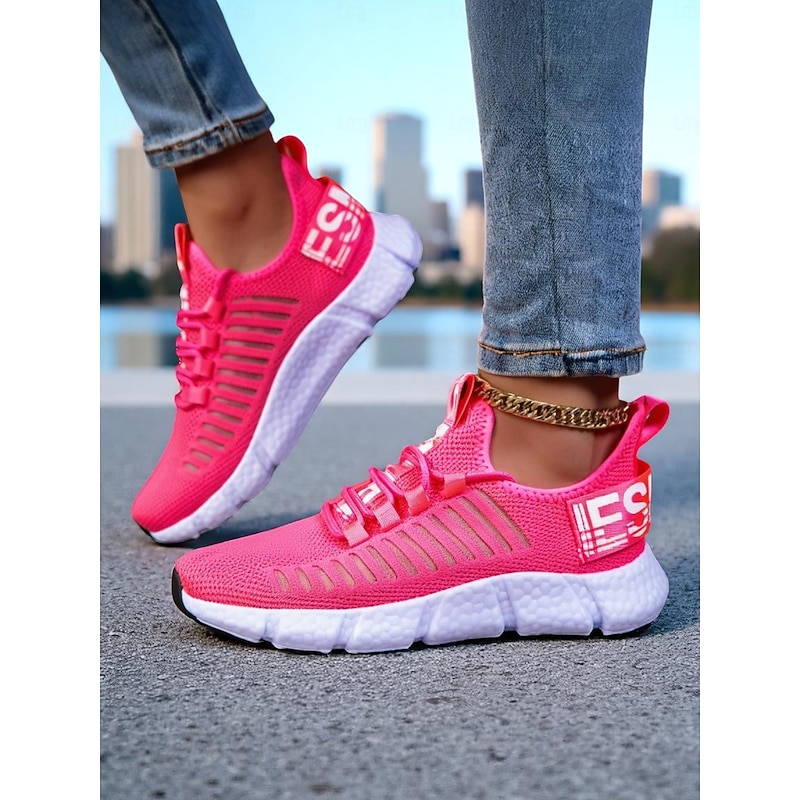 Women's Flyknit Sneakers – Breathable Casual Sports Shoes for Outdoor Activities and Everyday Wear2