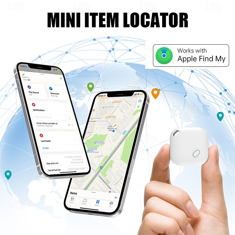 Smart GPS Tracker Item Locator Works with Find My APP Anti Lose Device Alarm Tag Kids Pet Luggage Key Finder3
