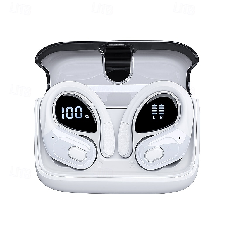 Wireless Earbuds 75hrs Bluetooth 5.4 Headphone Sport 2025 Bluetooth Earbuds Stereo Deep Bass Over Ear Bud with Earhooks ENC Noise Cancelling Mic IPX7 Waterproof Earphone for Workout/Running2