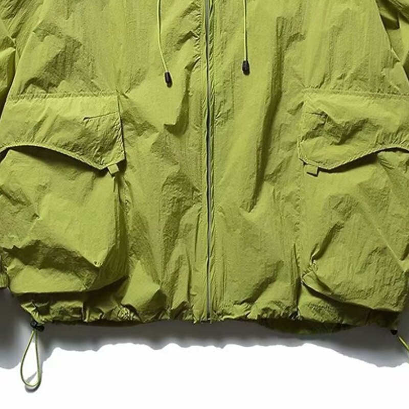 Women's Running Jacket Outdoor Jacket Pocket Full Zip Long Sleeve Outerwear Athletic Solid Colored Sun Protection Quick Dry Lightweight UV Cooling Tennis Golf Running Sportswear Activewear Green3