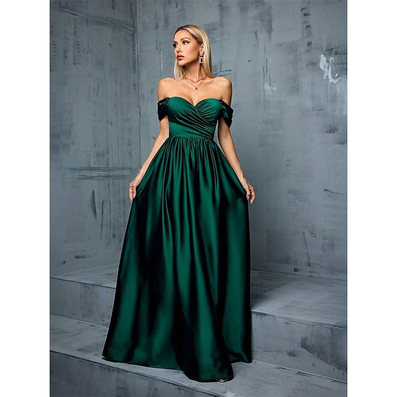 A-Line Quinceanera Dresses Elegant Dress Formal Wedding Floor Length Sleeveless Strapless Satin Backless with Pleats3