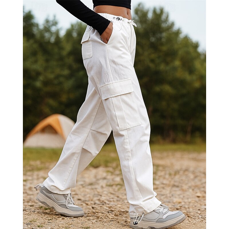 Women's Cargo Pants Hiking Pants Trousers Outdoor Regular Fit Quick Dry Lightweight Breathable Pants / Trousers White Green Camping / Hiking Golf Running S M L XL XXL3