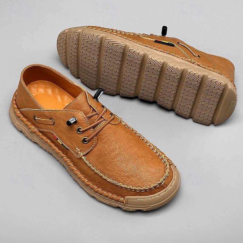 Men's Tan Outdoor Sneakers with Mesh Upper, Cushioned Insole and Durable Rubber Sole for Sports, Hiking and Active Outdoor Adventures2