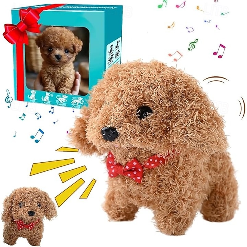 Robot Dog My Realistic Robot PuppyInteractive Puppy Toy That WalksBarksWags TailPlush Pet Dog For Kids & AdultsRealistic Robotic Dog Toy Gift That Acts Like A Real Puppy2