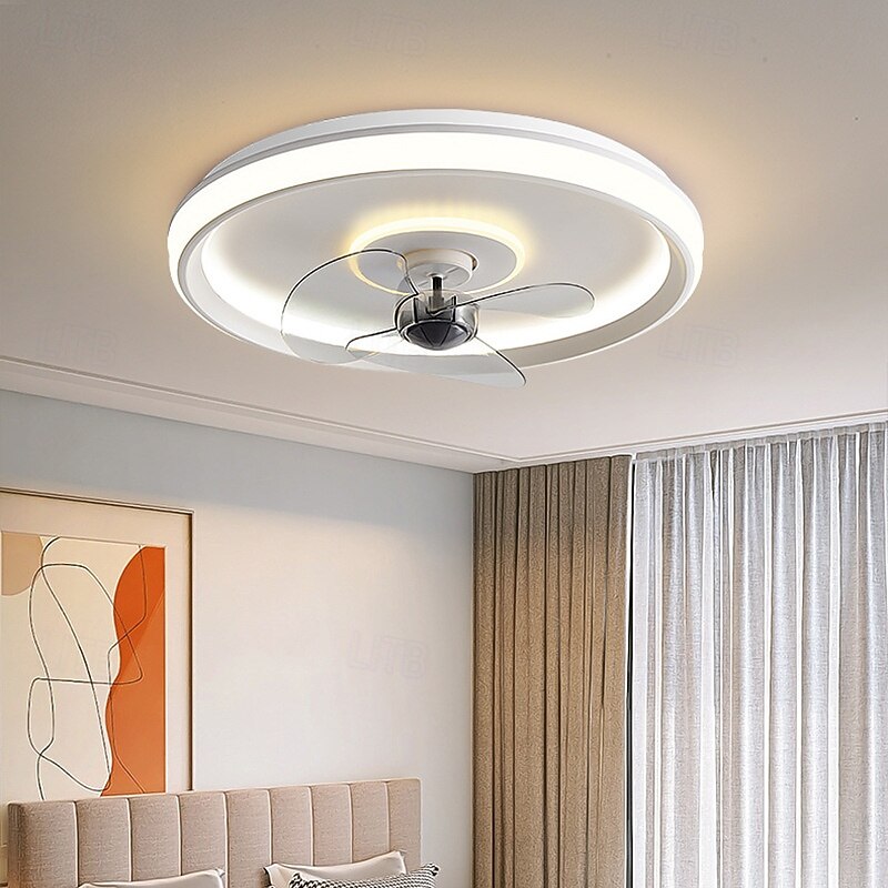 New Modern Minimalist Ceiling Fan Light Smart, Quiet & Perfect for Bedroom, Living & Dining Spaces4