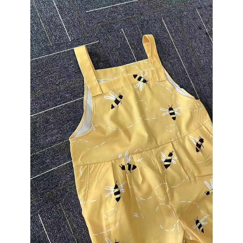 Women's Normal Overall Active Floral Sleeveless Round Neck Pocket Print Vacation Daily Regular Fit Yellow Pink Red Summer2