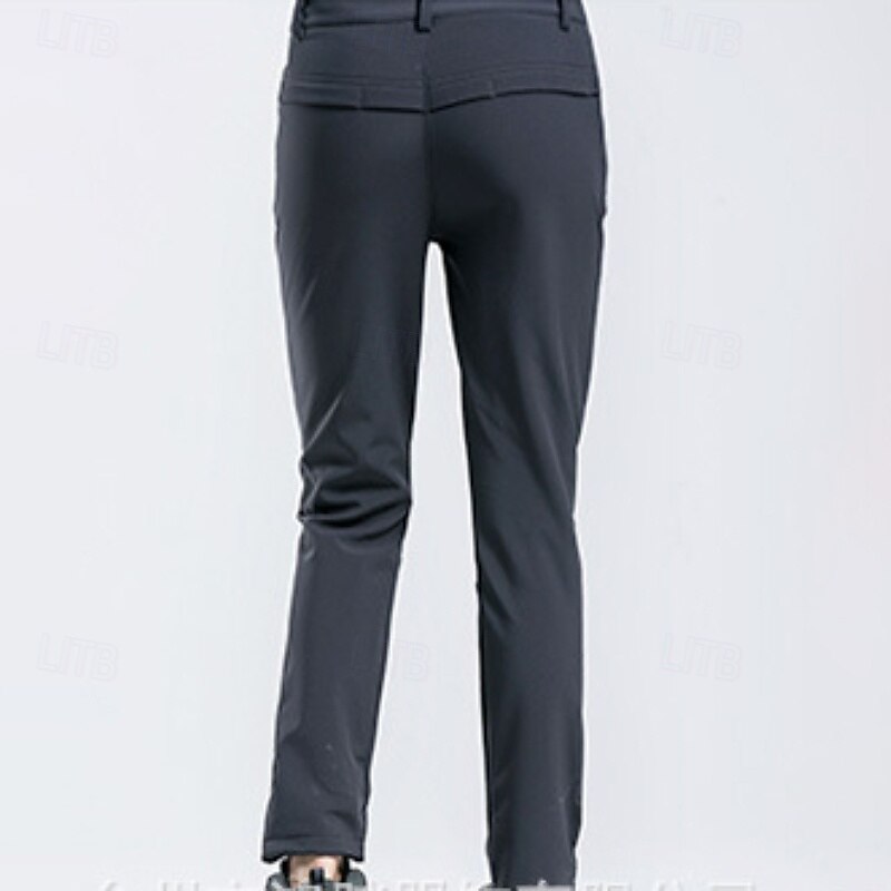 Women's Hiking Pants Trousers Hiking Trousers Outdoor Regular Fit Waterproof Windproof Lightweight Bottoms Zipper Pocket Dark Grey Violet Camping / Hiking / Caving Running S M L XL XXL4