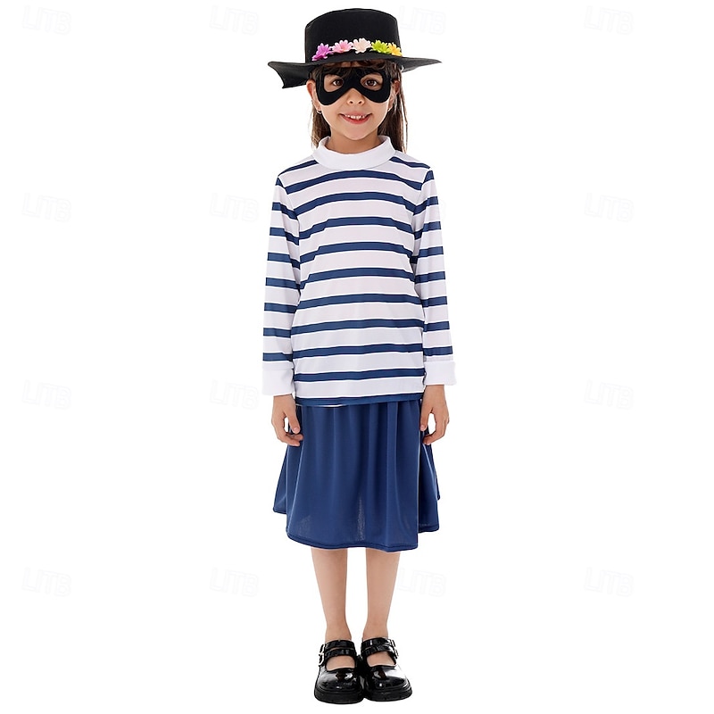 Burglar Bill Betty Bill Group Costume Storybook Characters Movie Cosplay for Boys Girls' Kid's Halloween Carnival World Book Day Performance Educational Dress Up2