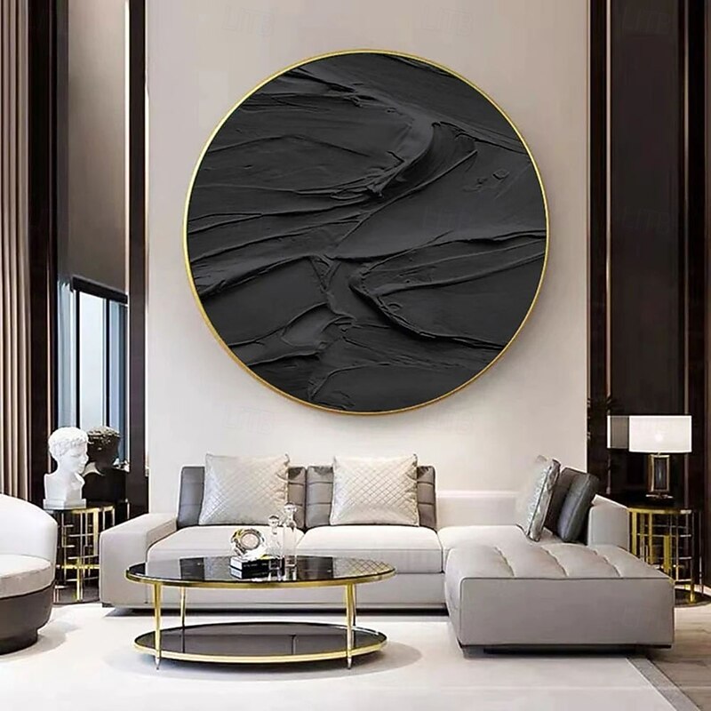 Abstract Hand Painted Knife 3D Wave Pictures Home Decor Wall Art Flowers Oil Painting on Canvas Handmade Floral Paintings