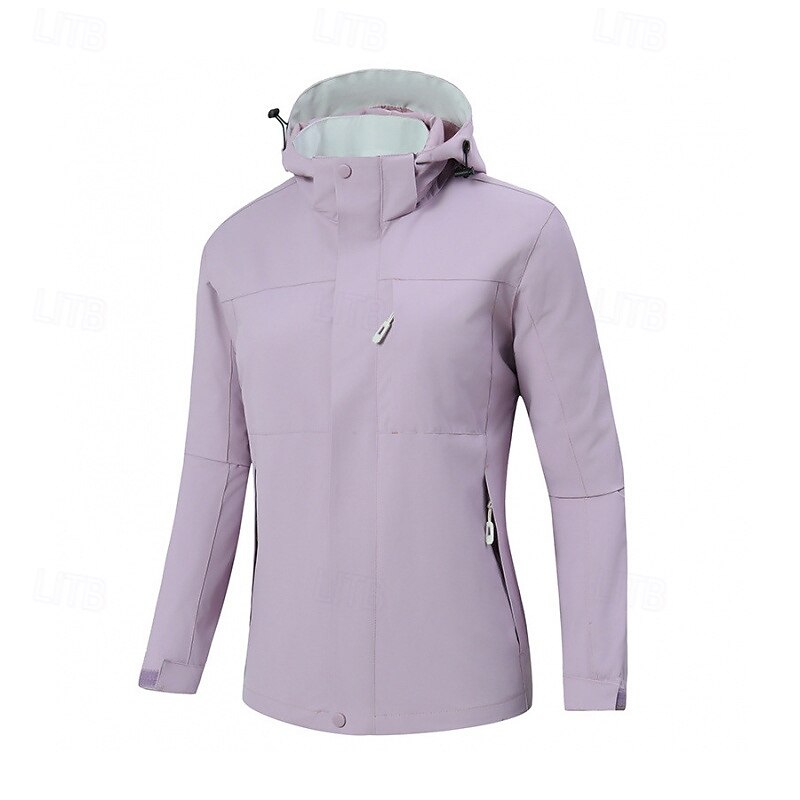 Women's Windbreaker Hiking Jacket rain coat Outdoor Waterproof Windproof Hiking Outfits Hiking Clothes Spring Autumn / Fall Top Camping / Hiking / Caving Running Black White Blue4