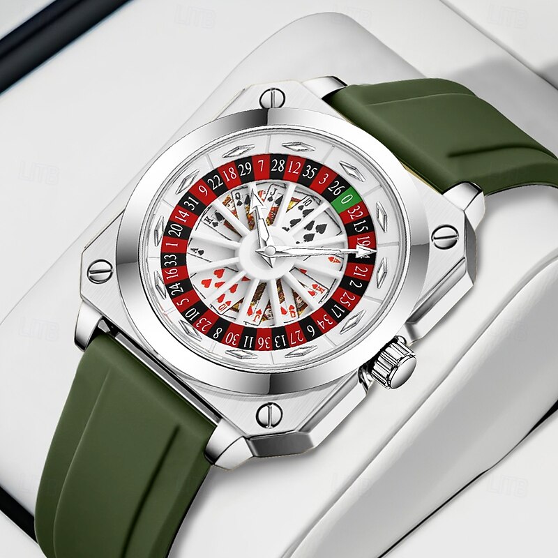 VA VA VOOM Brand Original Rotating Compass Watch Fashionable Silicone Quartz Movement Night Light Luxury Leisure Sports Watches3