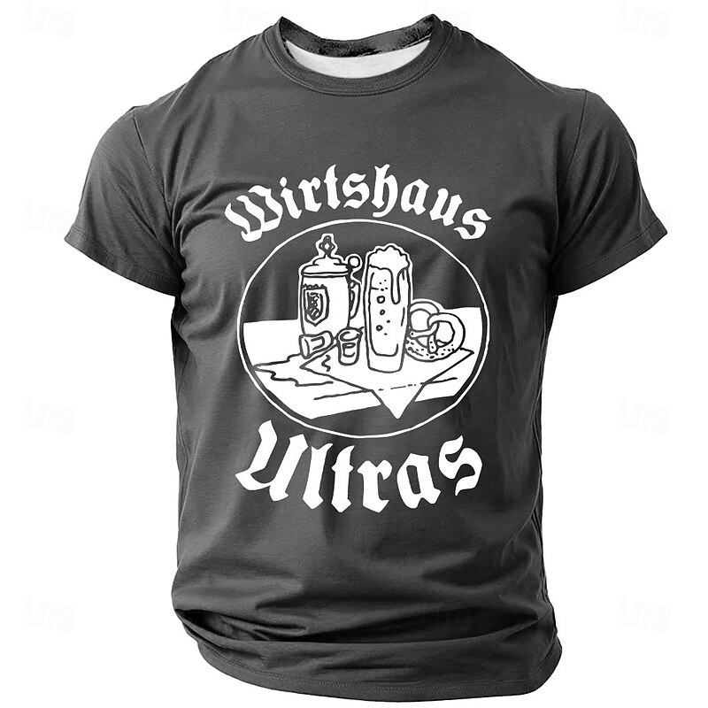 Men's Wirtshaus Ultras Graphic T-Shirt - Bavarian Pub Beer Lifestyle Short Sleeve Tee2