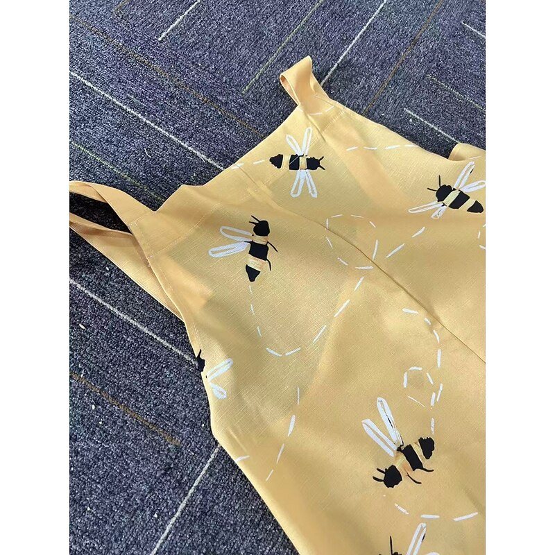 Women's Normal Overall Active Floral Sleeveless Round Neck Pocket Print Vacation Daily Regular Fit Yellow Pink Red Summer4