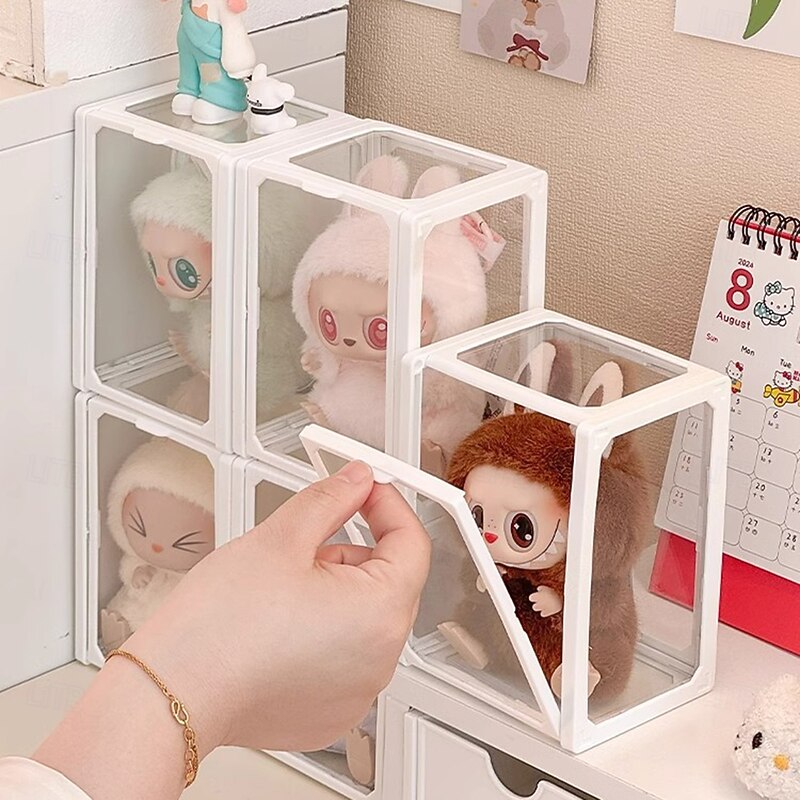 Acrylic Clear Display Case Box Dustproof Protection Showcase Cube Collectibles Show Box4