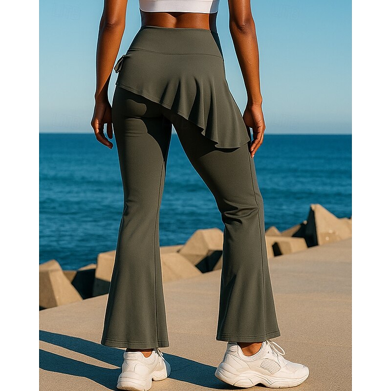 Women's Leggings Running Skirt with Tights Elastic Waistband High Waist Leggings Sports & Outdoor Casual Breathable Quick Dry Lightweight Elastic Tennis Golf Running Regular Fit Sportswear Activewear2