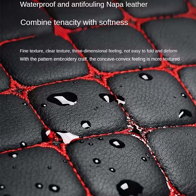 1 Set Leather Car Seat Cover Minimalism Seat Cushion Wear-resistant and Durable Four Seasons General Car Seats4