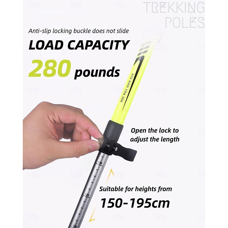 Adjustable Folding Telescopic Hiking Cane, Aluminum Alloy Lock Cane Hiking Outdoor Aluminum Crutches2