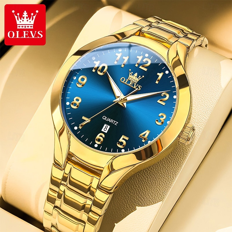 OLEVS 3650 Men Ladies Watch Original Luxury Quartz Watch Waterproof Luminous Watches For Men Date Sport Watches2