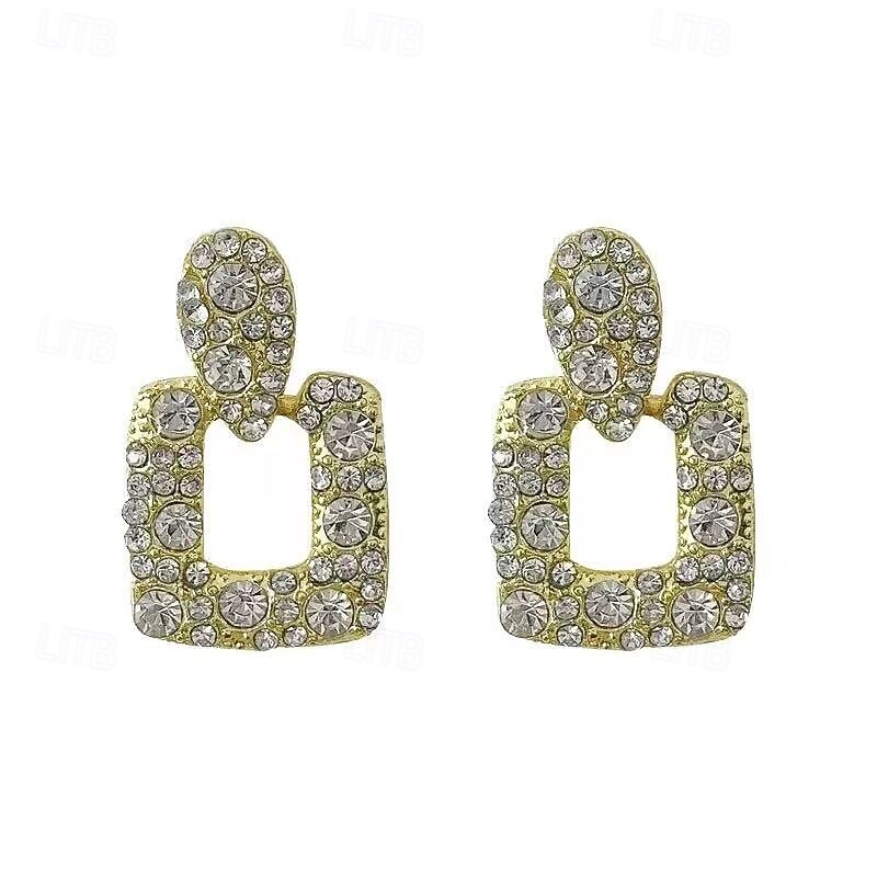 Women's Stud Earrings Drop Earrings Fancy Joy Stylish Earrings Jewelry Gold For Party2