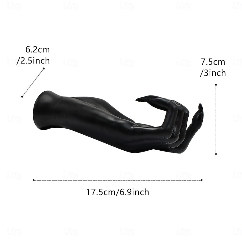 1pc Halloween Ghost Hand Holder Stand, Haunted House Horror Prop, Escape Room Witch Claw Skeleton Hand Decoration2