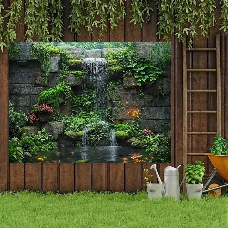 Landscape Plants Hanging Tapestry Wall Art Large Tapestry Mural Decor Photograph Backdrop Blanket Curtain Home Bedroom Living Room Decoration4