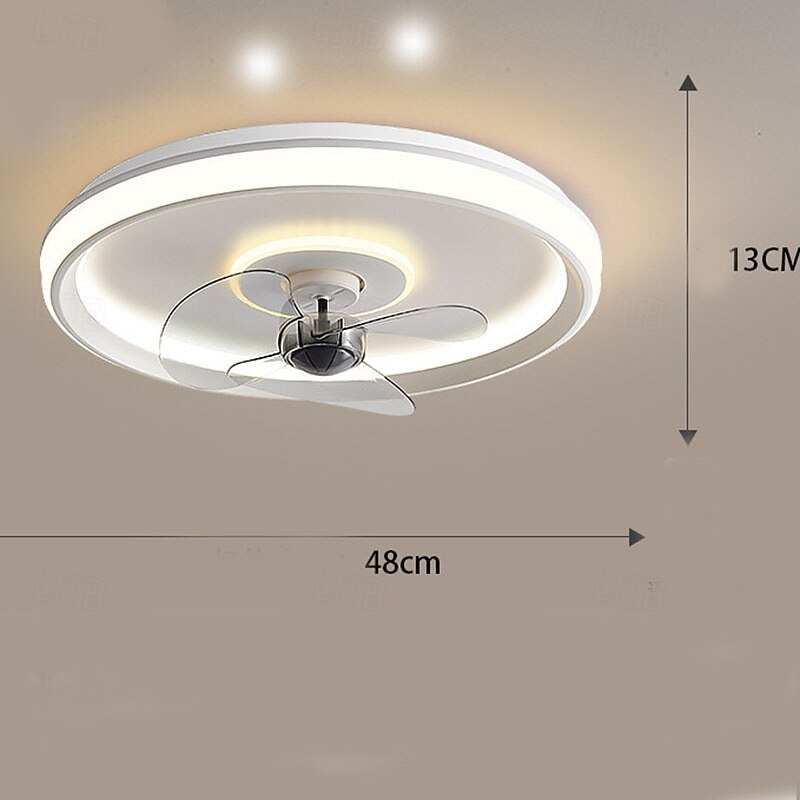 New Modern Minimalist Ceiling Fan Light Smart, Quiet & Perfect for Bedroom, Living & Dining Spaces3