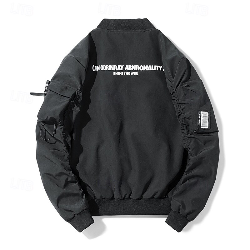 Men's Windbreaker Hiking Jacket rain coat Outdoor Waterproof Windproof Hiking Outfits Hiking Clothes Spring Autumn / Fall Top Camping / Hiking / Caving Running Black3