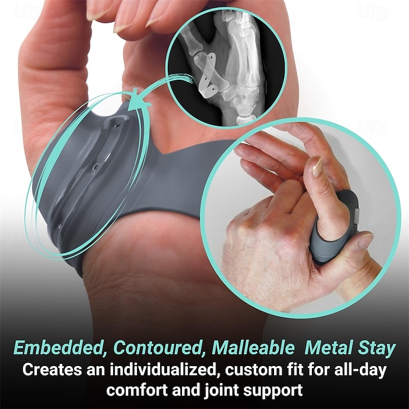 Cmc Thumb Brace For Arthritis Pain Relief Thumb Stabilizer Amp Support For Cmc Joint Osteoarthritis Pain Adjustable Amp Comfortable Left Hand Large4