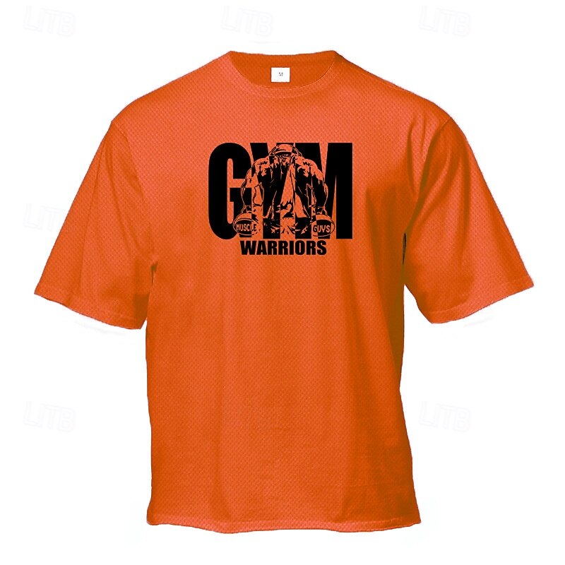 Men's Plus Size T Shirt Tee Top Crew Neck Short Sleeve Fashion Outdoor Vacation Daily Printed Black White Yellow Polyester Clothing Apparel3