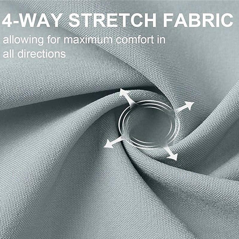 Men's Cargo Shorts Shorts Summer Shorts Elastic Waist Multi Pocket Plain Comfort Wearable Knee Length Outdoor Sport Daily Fashion Casual Black Blue3