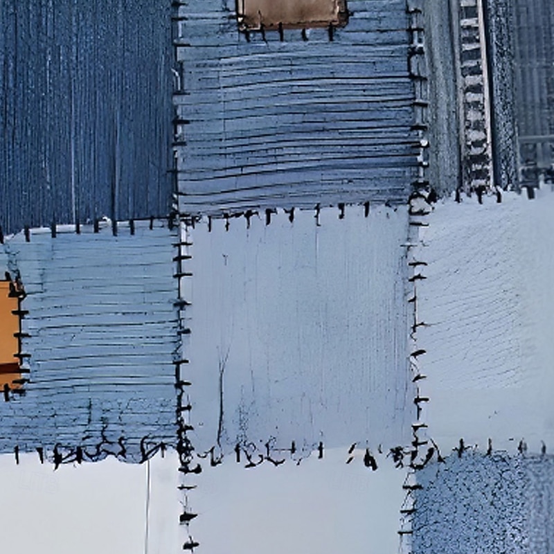 Men's Color Block Denim-like Shirt Western Shirt Cowboy Shirt Sleeveless Western Style Outdoor Work Causal Summer Spring Turndown 3D Print Front Two Pockets Button Up Shirts Blue Brown Green2