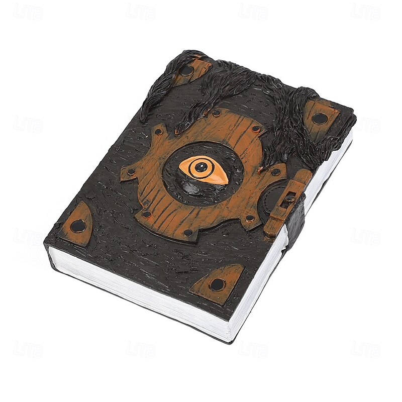 Halloween Demon Eye Book Resin Decoration, Spooky Evil Book Prop for Haunted House, Creepy Home Decor Ornament for Shelf, Table or Party Atmosphere4