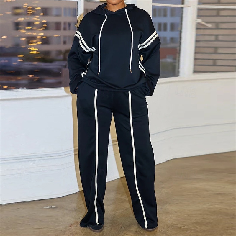 Women's Tracksuit Sweatsuit Activewear Set Pocket Clothing Suit Fall Watermelon Red Black Gym Workout Sports Thermal Warm Windproof Soft Long Sleeve Sport Activewear Micro-elastic Regular Fit3