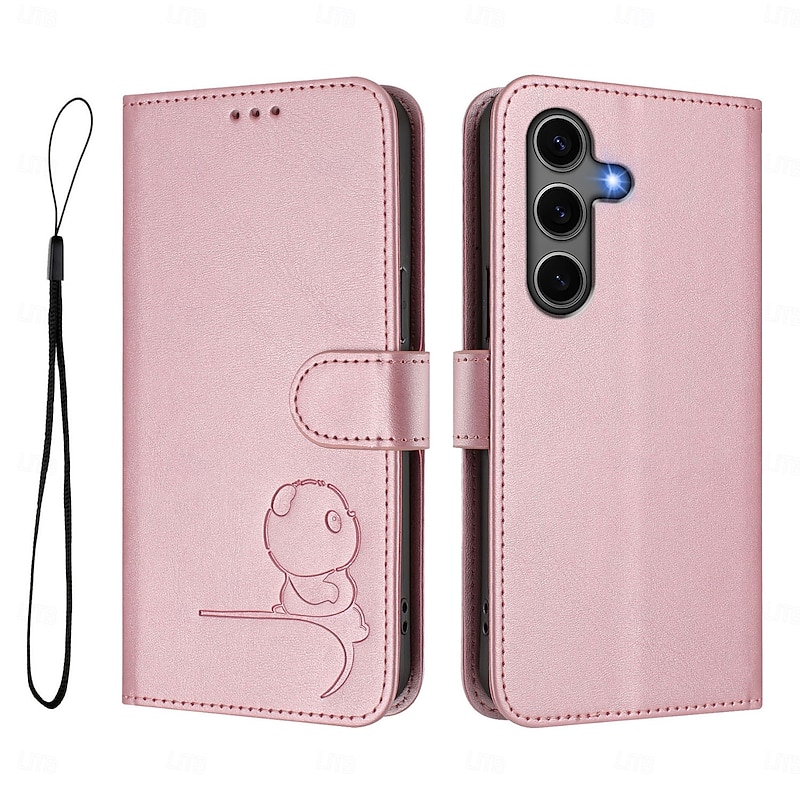 Phone Case For Samsung Galaxy S25 S25 Edge S24 S24 FE S23 Ultra Plus S22 Plus  Ultra A16 A55 5G A15 A14 Wallet Case with Stand Holder Zipper Full Body Protective Retro TPU PU Leather4