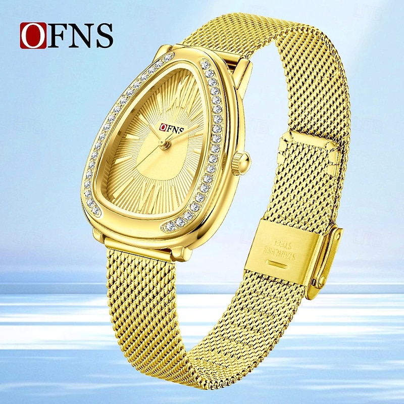 Women Quartz Watch Creative Fashion Casual Wristwatch Waterproof World Time Decoration Mesh Belt Watch2