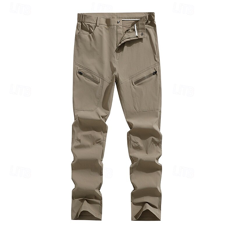 Men's Hiking Pants Trousers Hiking Trousers Hiking Rain Pants Outdoor Regular Fit Waterproof Bottoms Pocket Black Army Green Camping / Hiking Running S M L XL XXL2