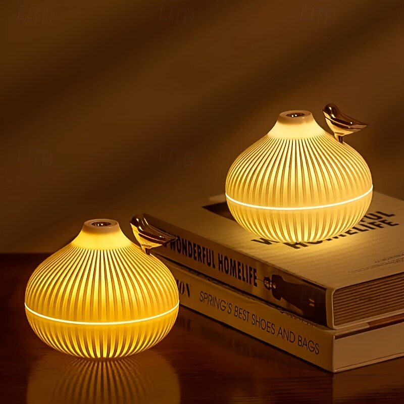 USB Powered 300ml LED Light Cool Mist Humidifier - Portable Mini Single Room Aroma Diffuser - No Battery 1L Capacity2
