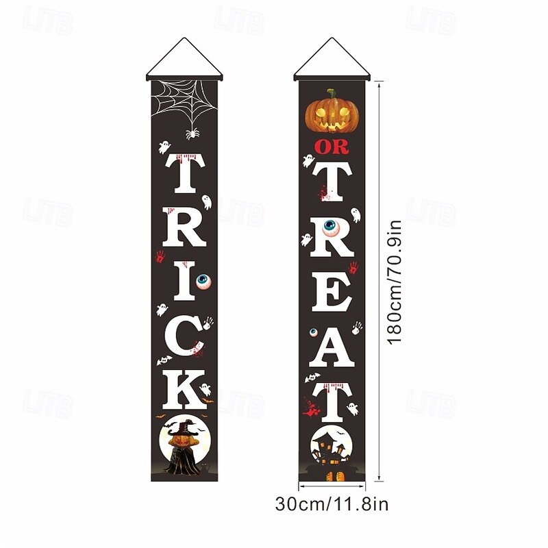2025 New Christmas and Halloween Door Banner, Cross-Border Holiday Hanging Cloth, Nutcracker Soldier Decoration Backdrop4