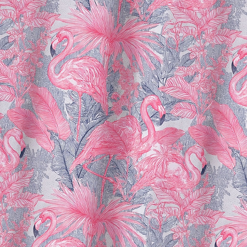 Men's Flamingo Bird Palm Leaf Swim Trunks Swim Shorts Board Shorts Mid Waist Streetwear Hawaiian Vacation Side Pockets Mesh Lining Elastic Drawstring Waist Designer Clothing Apparel2