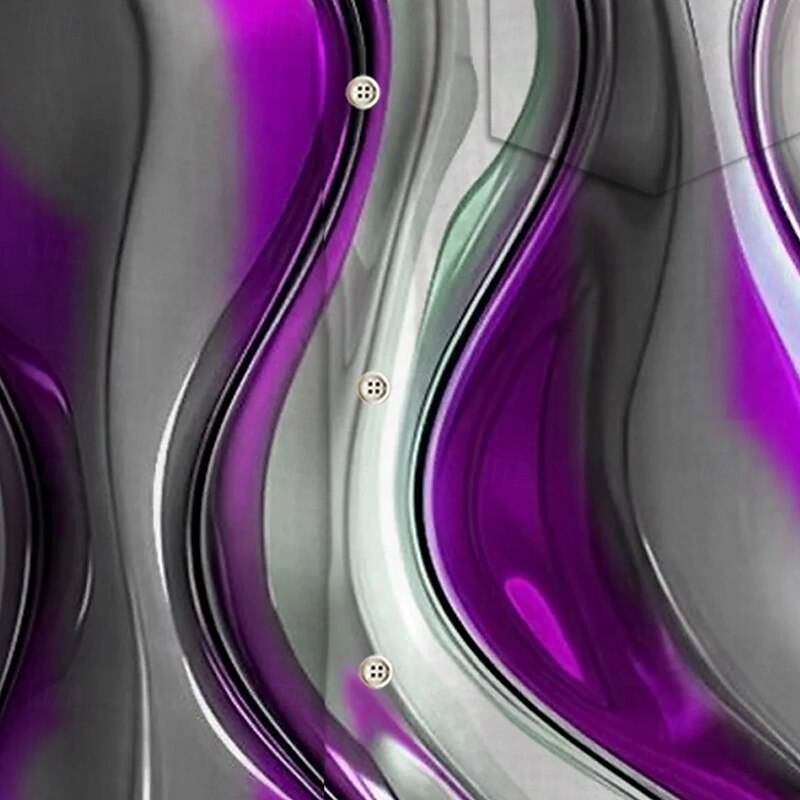 Men's Gradient Waves Shirt Summer Shirt Button Up Shirt Short Sleeve Fashion Casual Outdoor Vacation Dailywear Summer Spring Turndown 3D Print Collared Shirts Front One Pocket Purple3