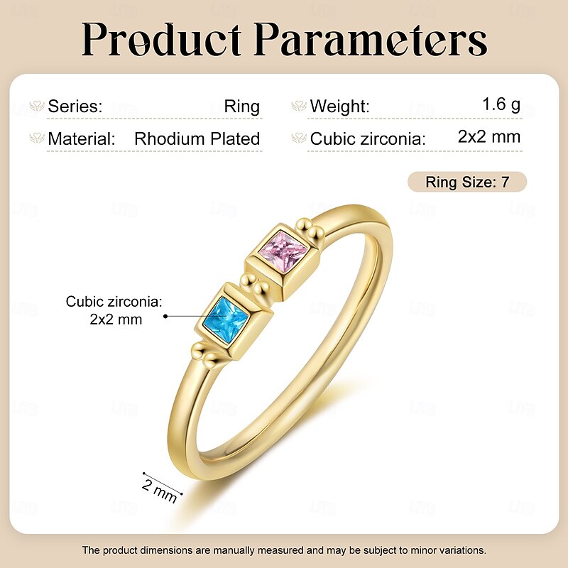 Personalized Birthstone Ring Mother's Day/Valentine's Day/Birthday Anniversary Gift For Mom Wife Girlfriend Eternal Love Mother's Day Gift Girlfriend Jewelry Anniversary Jewelry4