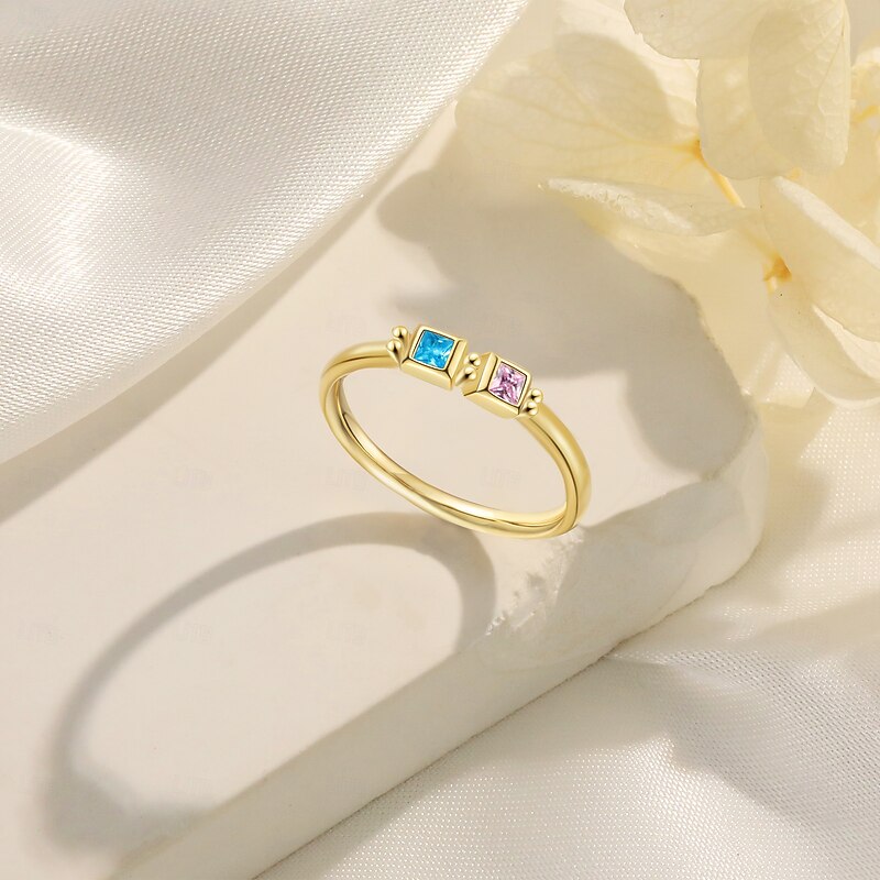 Personalized Birthstone Ring Mother's Day/Valentine's Day/Birthday Anniversary Gift For Mom Wife Girlfriend Eternal Love Mother's Day Gift Girlfriend Jewelry Anniversary Jewelry2