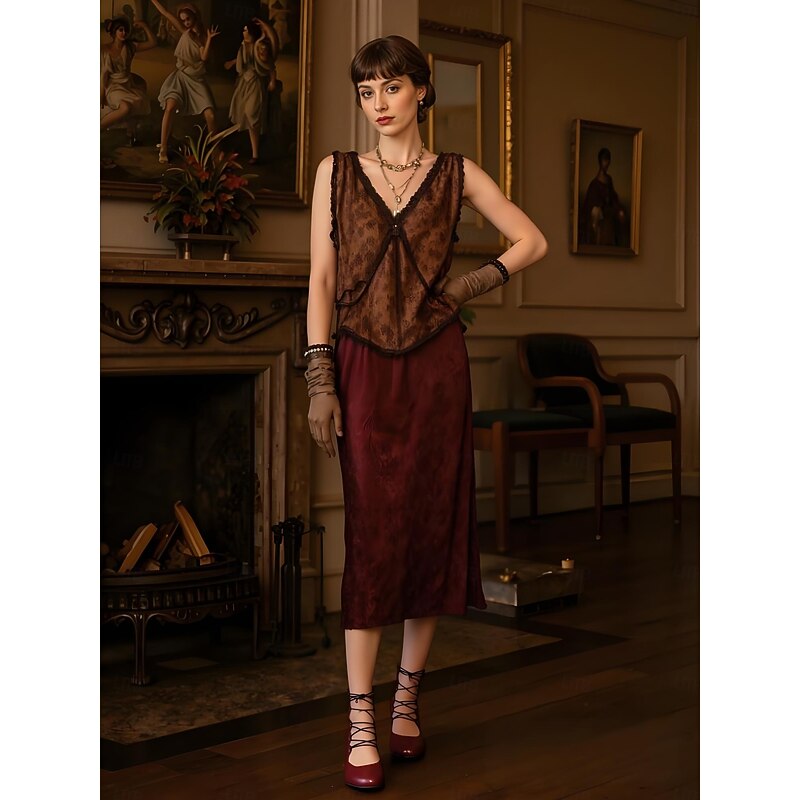 Women's 1920s Black Victorian Lace-Up Ankle Boots - Retro Kitten Heel Leather Shoes for Historical Costumes, Stage Performances or Vintage Fall Outfits3