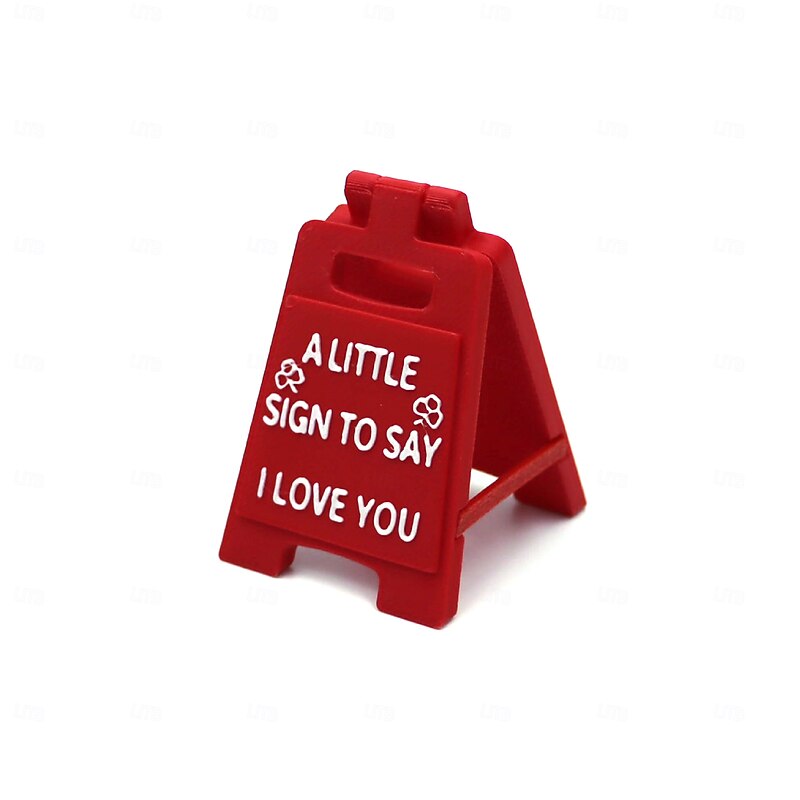 I Love You Sign 3D Printed Desktop Decor, A Little Sign to Say I Love You, Cute Mini Love Plaque Gift for Anniversary, Valentine's Day, Wedding, or Romantic Holiday4