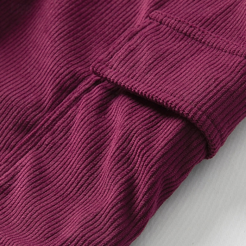 Men's Cargo Shorts Shorts Summer Shorts Corduroy Shorts Multi Pocket Flap Pocket Plain Comfort Wearable Knee Length Outdoor Sport Daily Fashion Casual Black Wine3