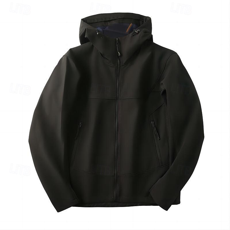 Men's Windbreaker Hiking Jacket rain coat Outdoor Waterproof Windproof Hiking Outfits Hiking Clothes Spring Autumn / Fall Top Camping / Hiking / Caving Running Black Green Grey3