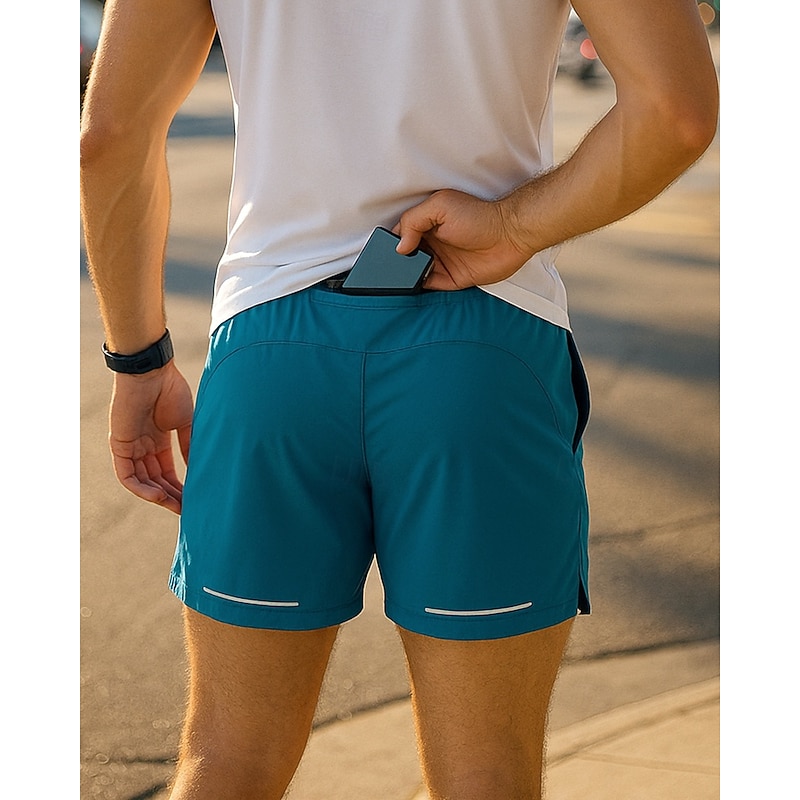 Women's Running Shorts Elastic Waistband Shorts Sports & Outdoor Casual Quick Dry Lightweight Breathable Tennis Golf Running Regular Fit Sportswear Activewear Solid Colored Black White Royal Blue