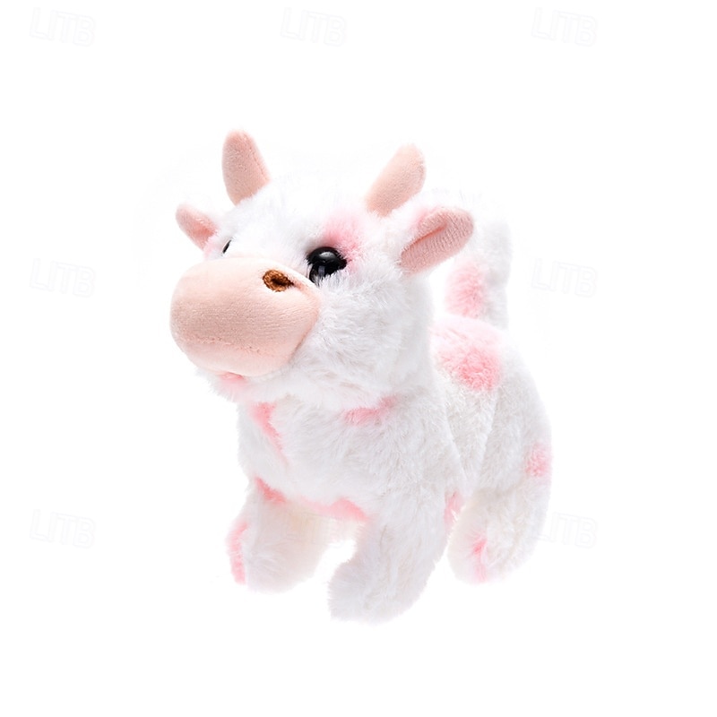 Robot Cow Electronic Plush Cow Toy Interactive Toys Walks Stuffed Animal Gift for Girl and Boy Age 3-6 Year Old2