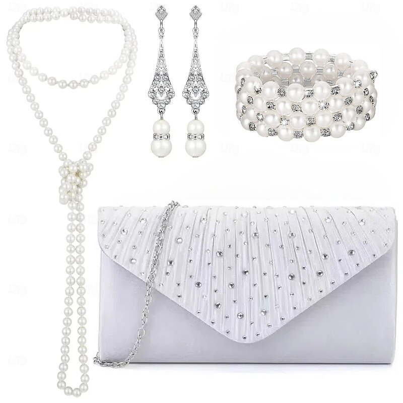 Bridal Jewelry Sets One-piece Suit Alloy 1 Bracelet Earrings Necklace Women's Stylish Luxury Cute Joy Jewelry Set For Party Evening Wear