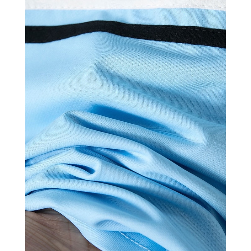 Men's Golf Shirt Golf Polos Shirts Casual Sports Stand Collar Short Sleeve Basic Modern Color Block Patchwork Buttons Summer Spring Regular Fit Black Navy Blue Sky Blue Dark Green Brown Gray Golf4